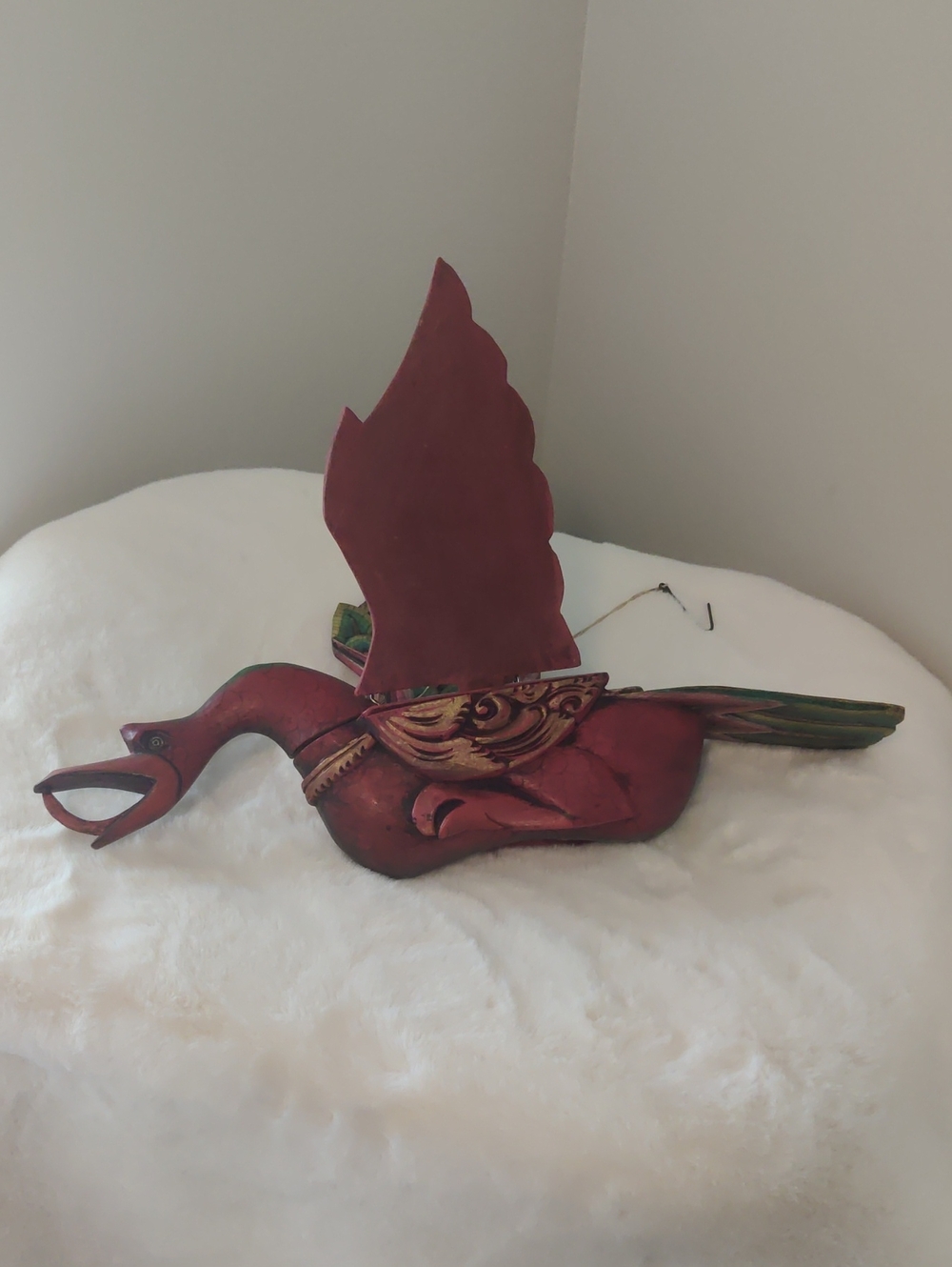 Winged Flying Gdragon Mobile Spirit Chaser Cradle Guardian Bali Folk Art...